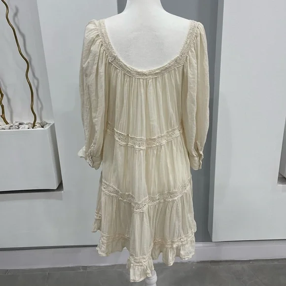 Jen's Pirate Booty Cream Kids Dress - Picture 4 of 13